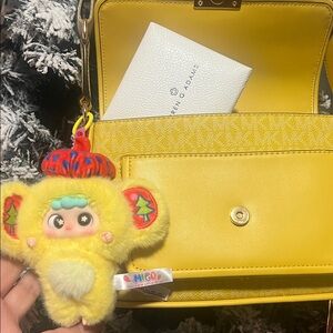 Must love Yellow Michael Kors Sunny Yellow Two way Bradshaw Bag bundle!